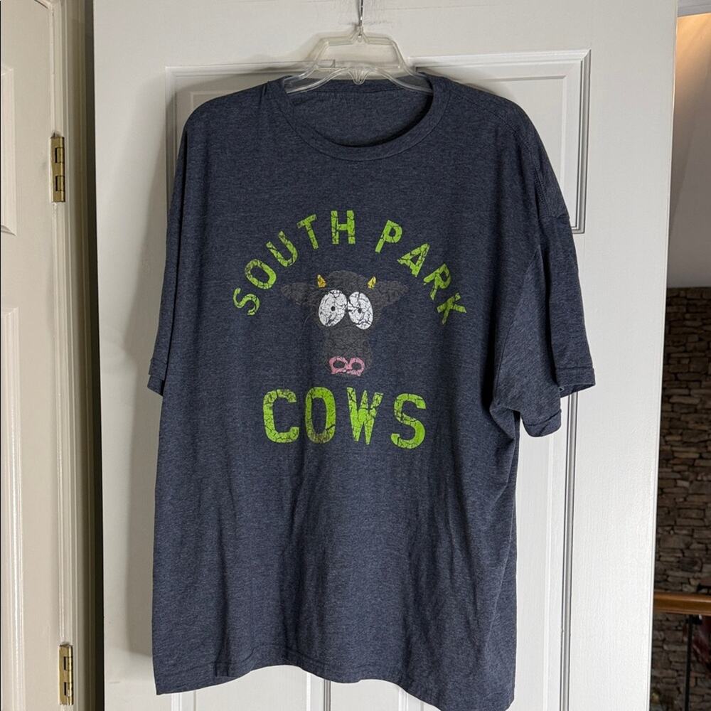 South Park Cows Men's T-Shirt - Dark Gray rare xxl